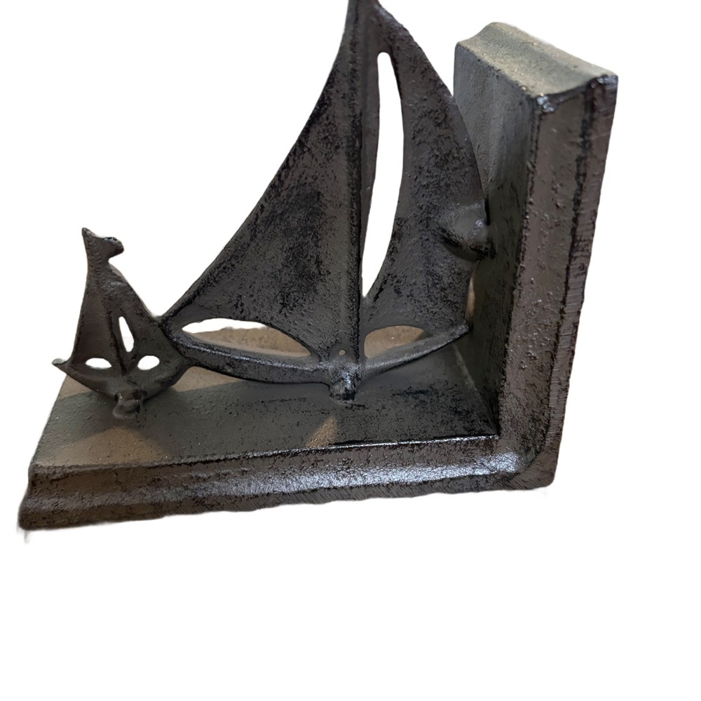 Cast Iron Sailboat Bookend /Doorstop